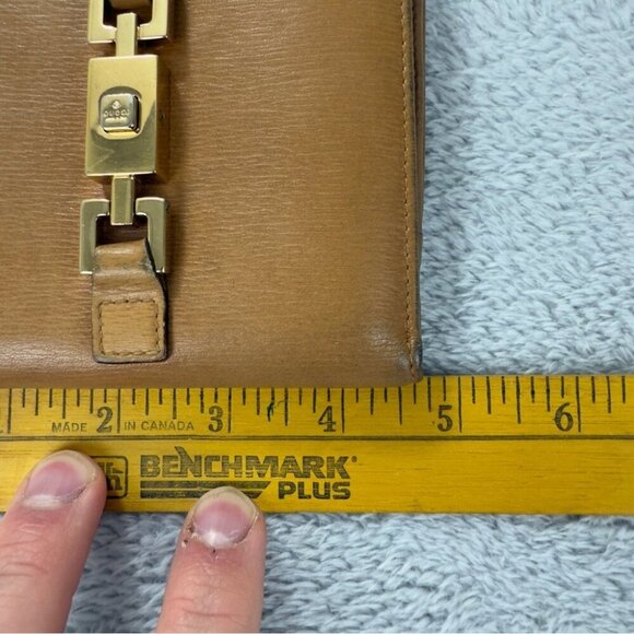 Gucci Jackie Mustard Yellow Leather Wallet with Bag - Picture 6 of 16